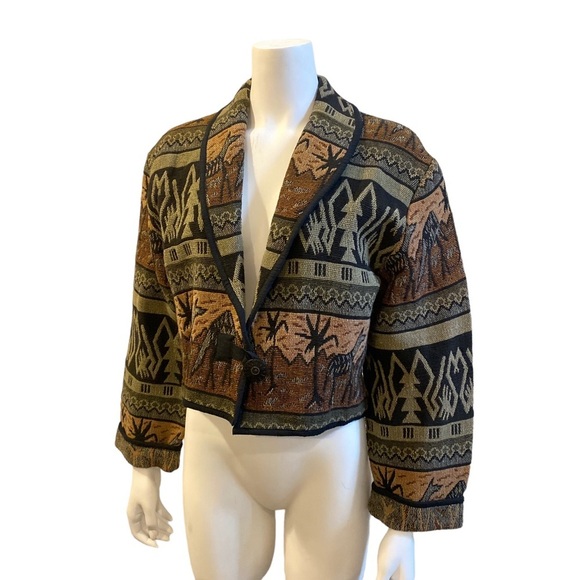 VINTAGE FLASHBACK Southwestern Desert Style Blazer, Size Medium - Picture 10 of 11